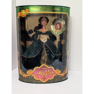 Disney Holiday Princess Jasmine Doll 1999 Special Edition Mattel NEW in Box